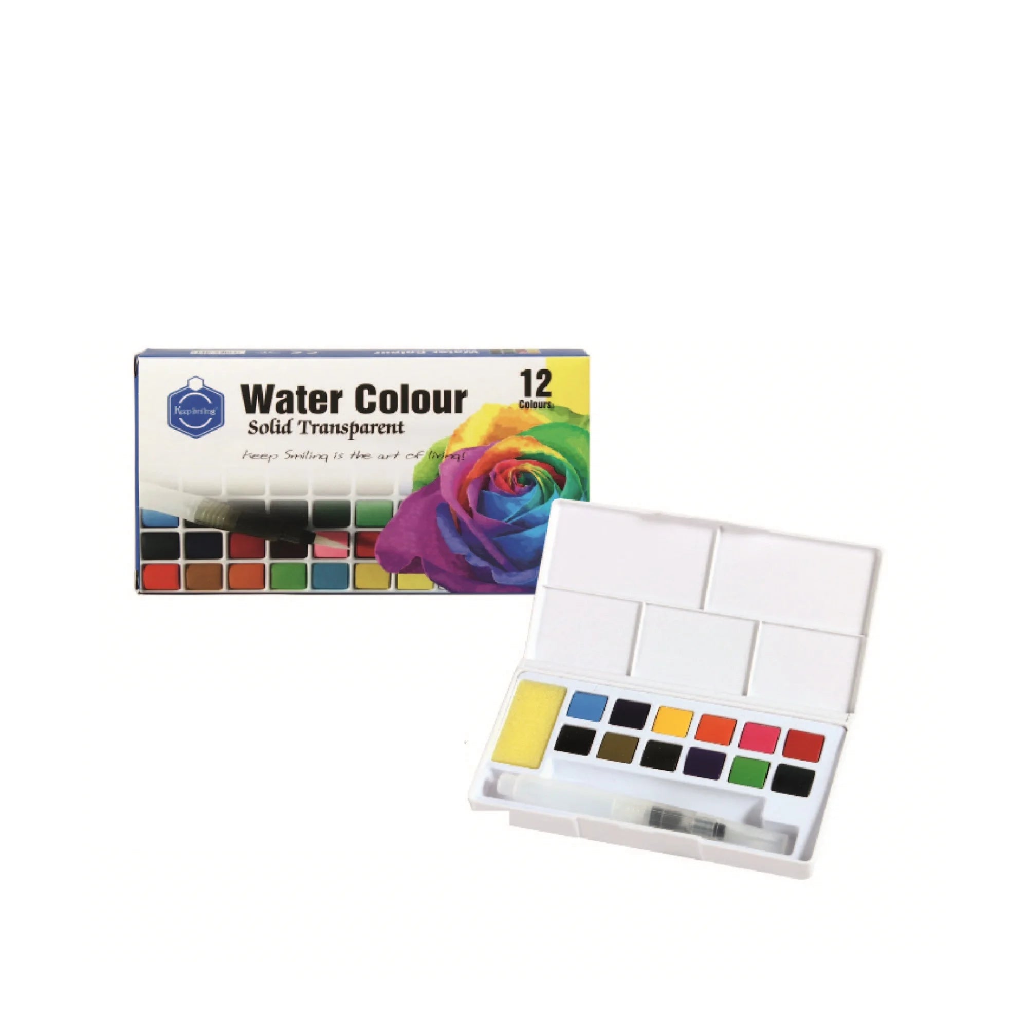 Buy Keep Smiling Aquarelle Solid Transparent watercolor Paint set Pack of 12 at Best Price in Pakistan. Best Art Supplies & Stationery Store. ✓ Free Delivery