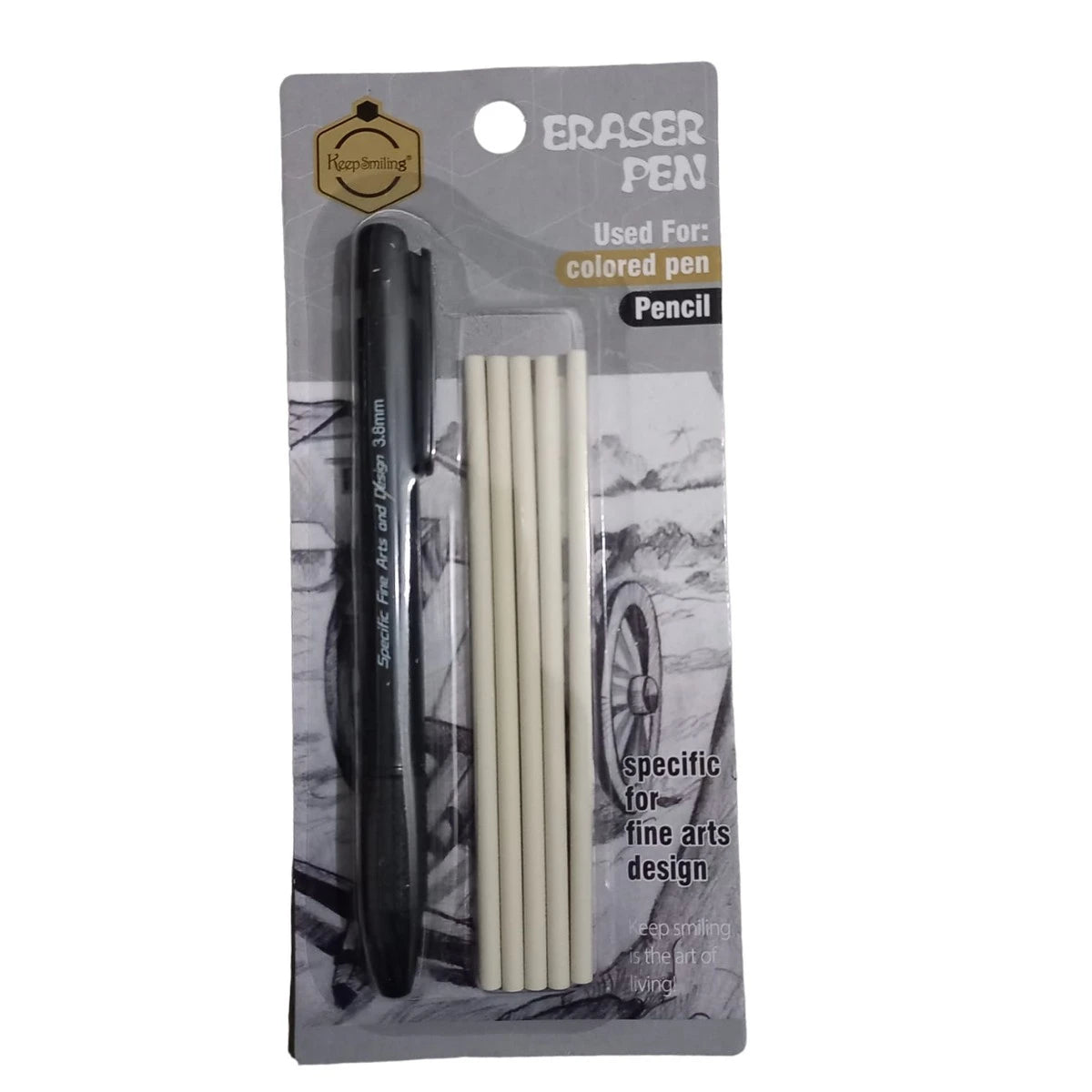 Buy Keep Smiling Eraser Pen with 5 Extra Refills at Best Price in Pakistan. Best Art Supplies, Office & Stationery Store. ✓ Free Delivery ✓Cash on Delivery ✓ Deals