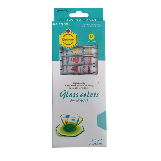 Buy Keep Smiling Glass Color 6ml Pack Of 12 at Best Price in Pakistan. Best Art Supplies, Office & Stationery Store ✔complete range of Glass Paint Colors