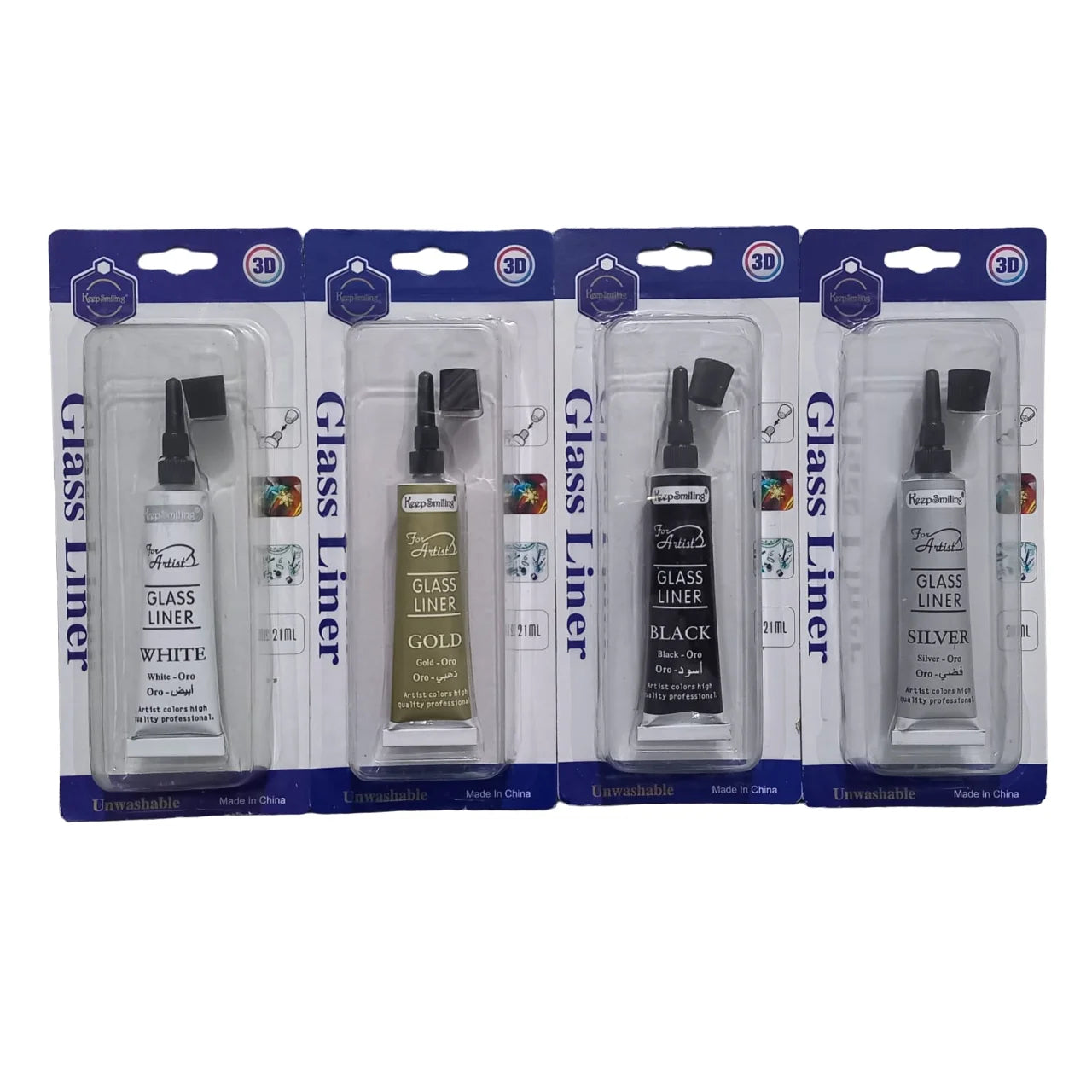 Buy Keep Smiling Glass Paint Liner 3D Glass Color 21 ml at Best Price in Pakistan. Best Art Supplies, Office & Stationery Store ✔complete range of Glass Paint Colors