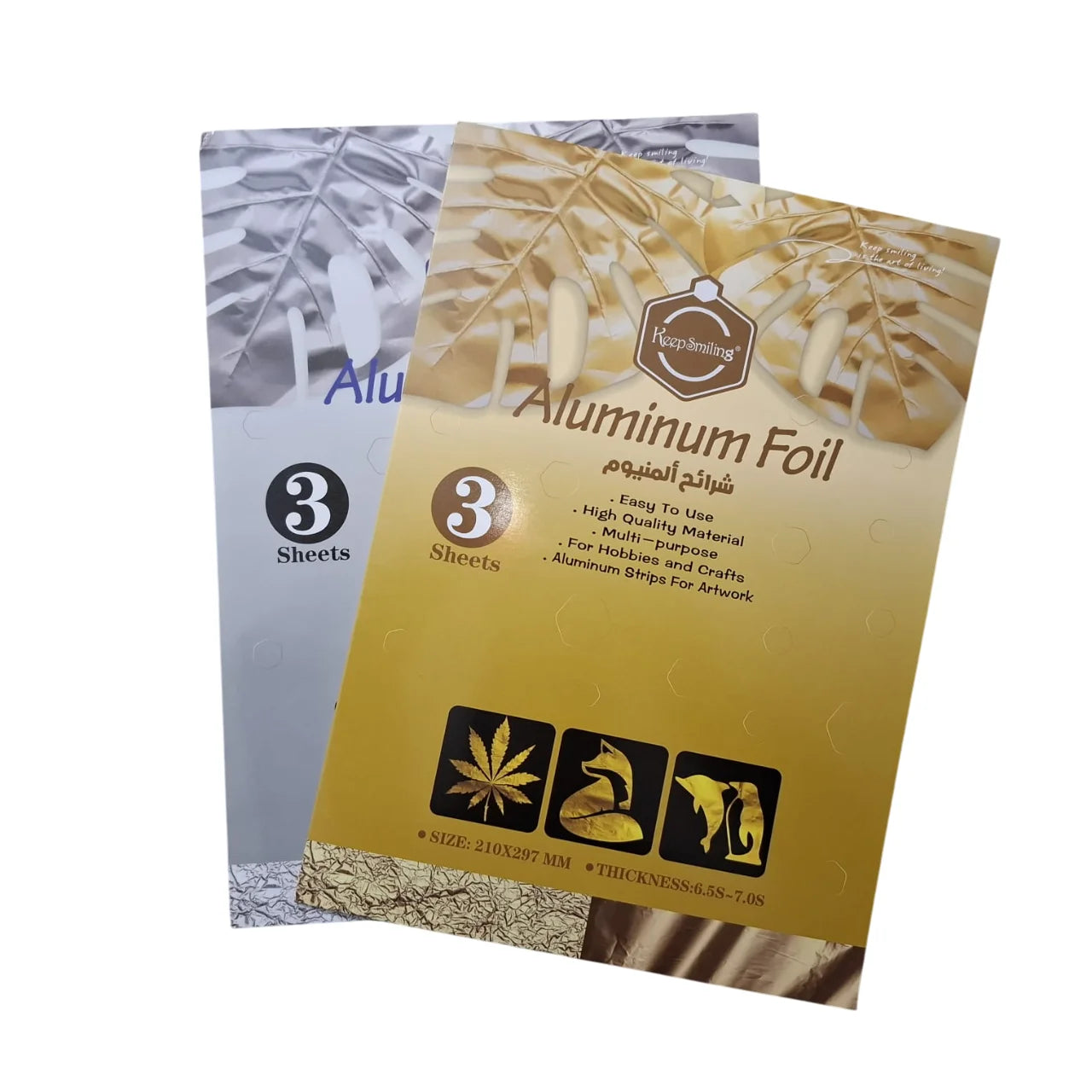 Buy Keep Smiling Golden Silver Aluminum Foil 3 Sheets A4 at Best Art Supplies & Stationery Store. Check Price and Buy Online. ✓ Free Shipping ✓ Cash on Delivery