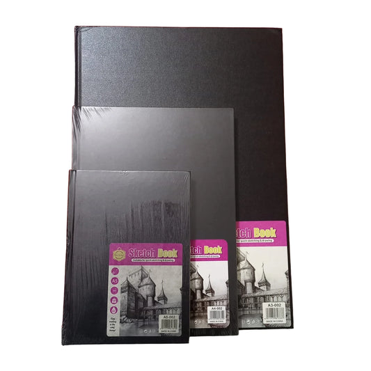 Experience the Keep Smiling Hard Binding Sketch Book, designed with 50 pages of 160g cartridge paper. Available in A5, A4, and A3 for all artists.