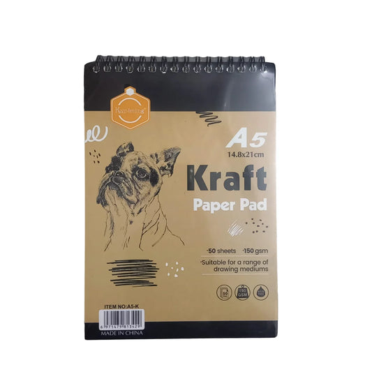 Keep Smiling Kraft Paper Pad Sketchbook 50 Sheets In A5 Size at Best Price in Pakistan. Best Art Supplies, Office & Stationery Store. ✓Free Delivery ✓Cash on Delivery ✓Deals