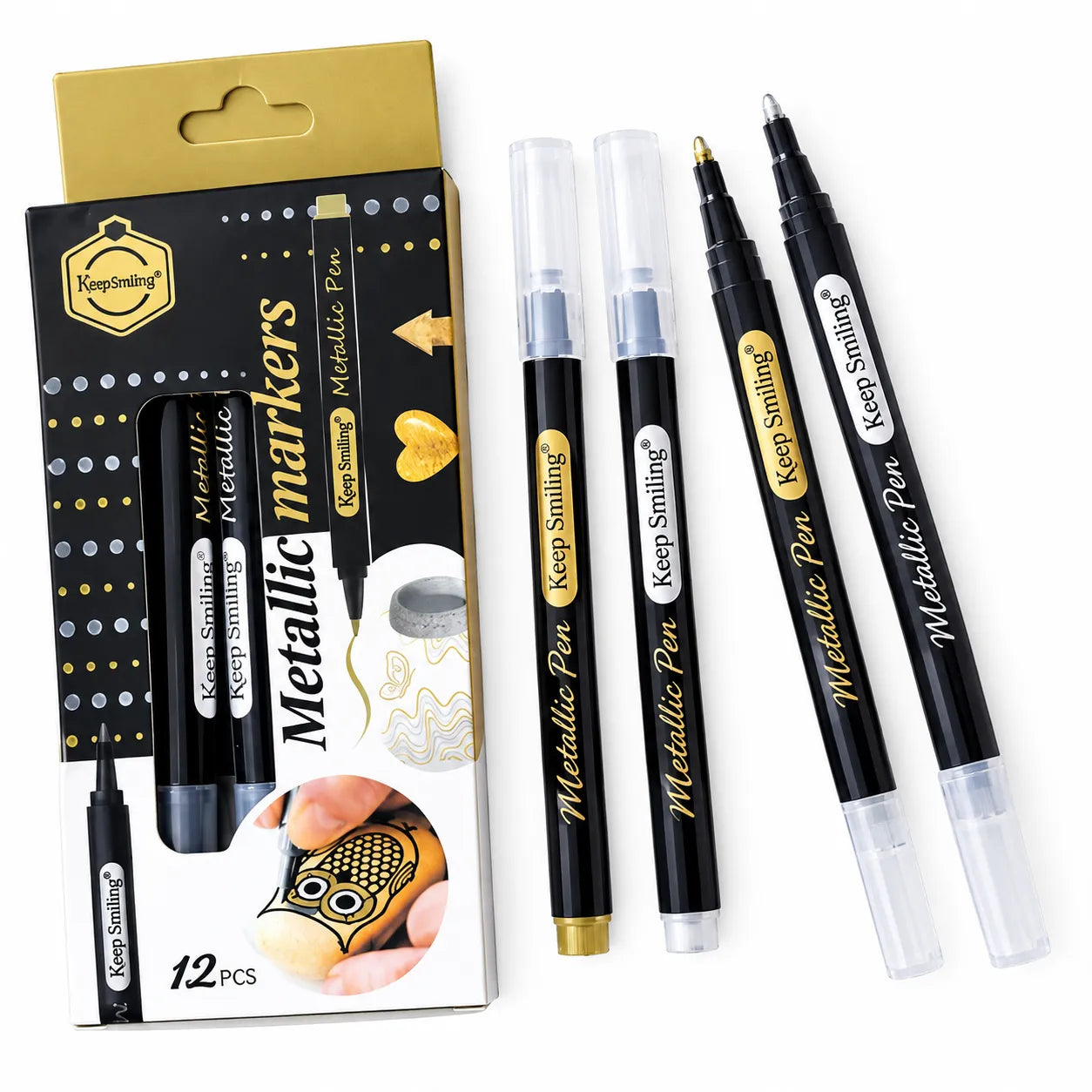 Shop metallic markers for various surfaces including cloth, paper, and leather at Qasimstationers.pk. Enjoy competitive prices and fast delivery!