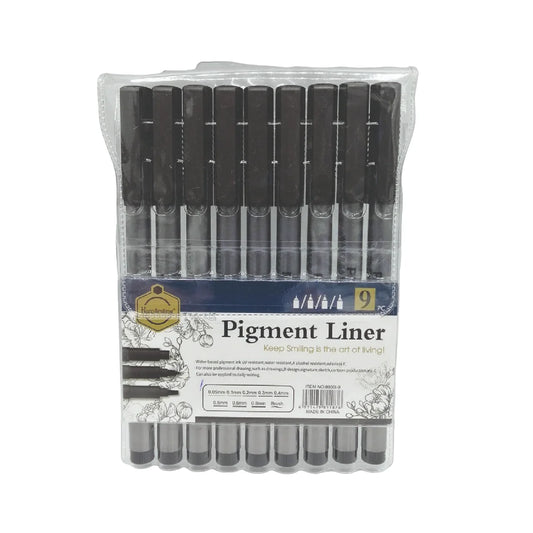 Multiple sizes 8 nip sizes 0 05mm,0 1mm,0 2mm,0 3mm,0 4mm,0 5mm,0 6mm,0 8mm and 1 brush tip 1 mm Archival acid free ink is smear resistant, water resistant, and fade resistant, super smooth in most areas Fineliner pens for writing, sketching, and drawing they don t bleed through the paper, they can achieve excel