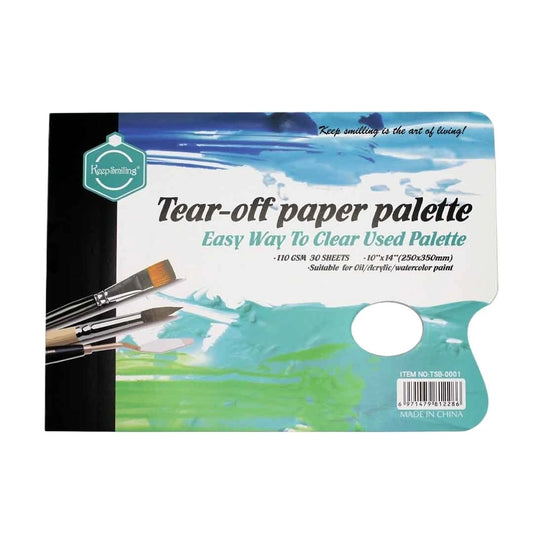 Buy Keep Smiling TEAR-OFF PAPER PALETTE 110g 30pages at Best Art Supplies & Stationery Store. Check Price and Buy Online. ✓ Free Shipping ✓ Cash on Delivery