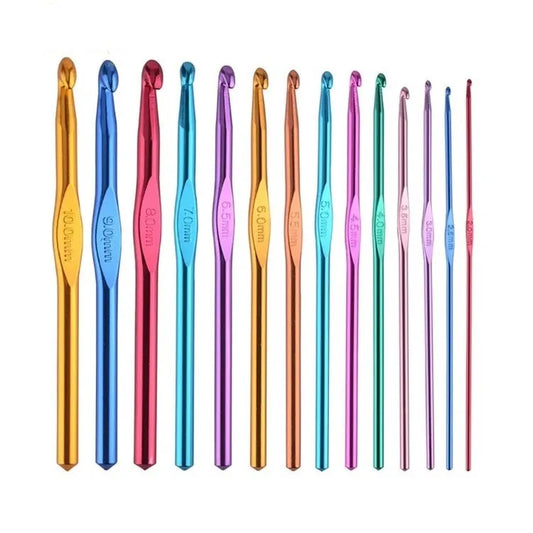Shop the Luxbon Multicolor Aluminum Crochet Hook Set (2-10mm) for all your knitting needs. Enjoy competitive prices and quality at Qasimstationers.pk!
