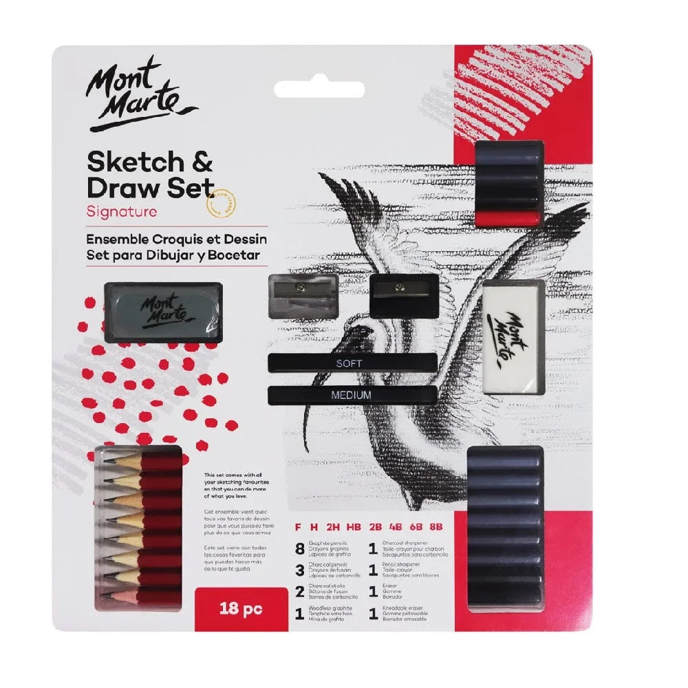 MONT MARTE Sketch & Draw Signature Set 18pc at Best Price in Pakistan. Best Art Supplies, Office & Stationery Store. ✓Free Delivery ✓Cash on Delivery ✓Deals