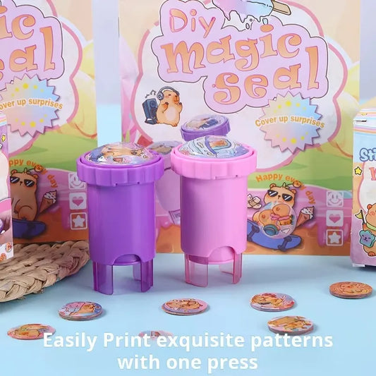 Experience the joy of Magic Seal stickers! Our seamless, waterproof collection and bonus sticker book are perfect for children who love engaging stamped puzzles.