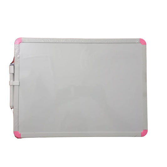 Magnetic Double sided White Board Dry Erase Board, 30 x 40 cm, White Frame with Board Marker, Light Weight high Quality