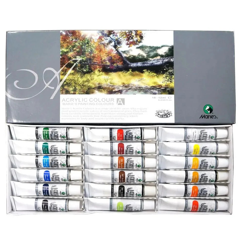 Buy Marie's Acrylic Paint Color Pack of 18 x 12ml at Best Price in Pakistan. Best Art Supplies & Stationery Store Check Price and Buy Online ✓ Free Delivery