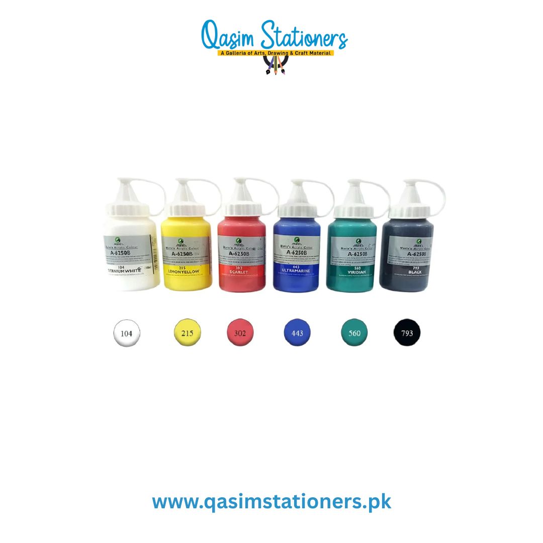 Maries Acrylic Paint Color 250ml Jar at Best Art Supplies & Stationery Store. Check Price and Buy Online. ✓Free Shipping ✓Cash on Delivery ✓Qasimstationers.pk