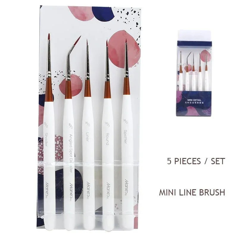 Shop the Maries Mini Nylon Fine Line Paint Brush 5 Pcs Set at Qasimstationers.pk. Get quality brushes at the best price for your artistic needs today!