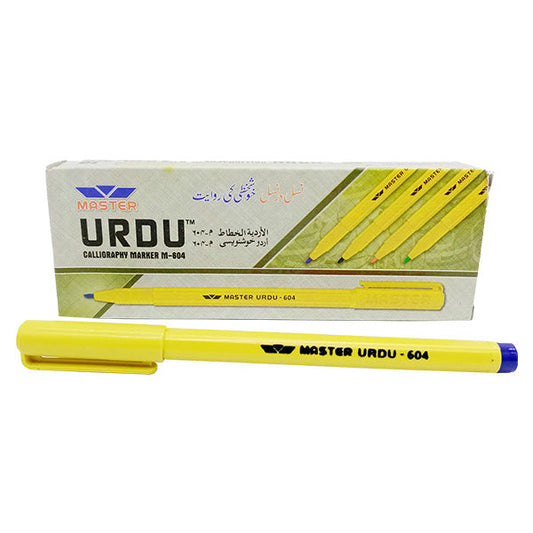 Masters Urdu Marker 604 For Calligraphy - Pack of 10 at Best Price in Pakistan. Best Art Supplies, Office & Stationery Store. ✓Free Delivery ✓Cash on Delivery ✓Deals