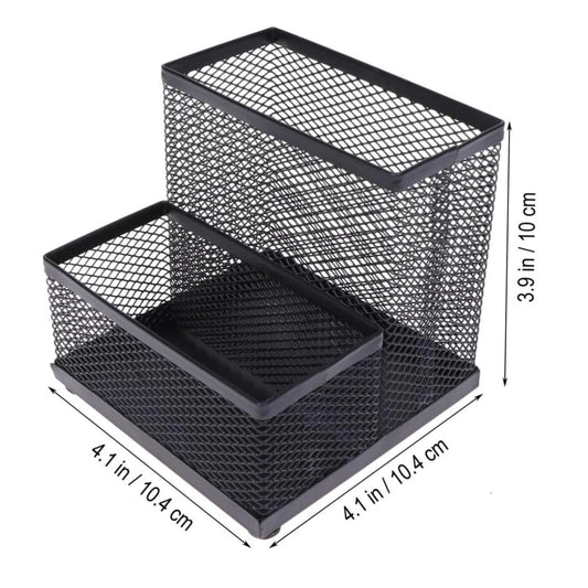 Shop our multifunctional metal pen container, expertly crafted from wrought iron. A perfect gift for students, keeping pens and cards neatly organized.