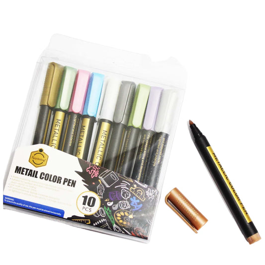 Buy Metallic Paint Markers Pen Set - Pack of 10 at Best Price in Pakistan. Best Art Supplies, Office & Stationery Store. ✓Free Delivery ✓Cash on Delivery ✓Deals