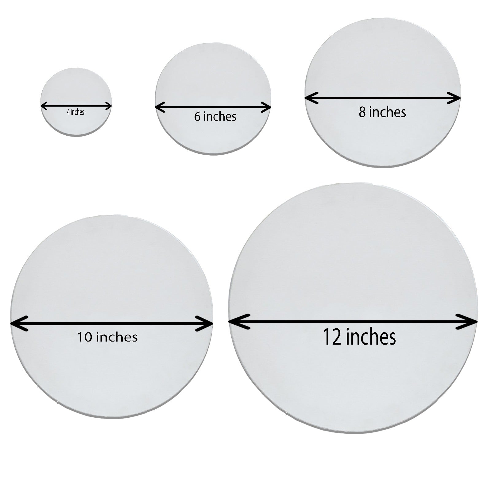 5 Piece of 4x4 – 6x6 – 8x8 – 10x10 – 12x12 Inches White Round Canvas Board at Best Price in Pakistan. Best Art Supplies, Office & Stationery Store. ✓Free Delivery ✓Cash on Delivery ✓Deals