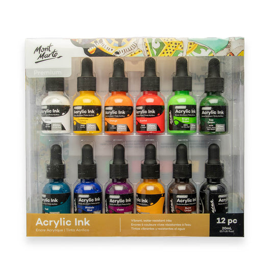 Buy Mont Marte Premium Acrylic Ink 12pc x 20ml At Best Price in Pakistan. Best Art Supplies & Stationery Store. ✓ Free Delivery ✓ Cash on Delivery