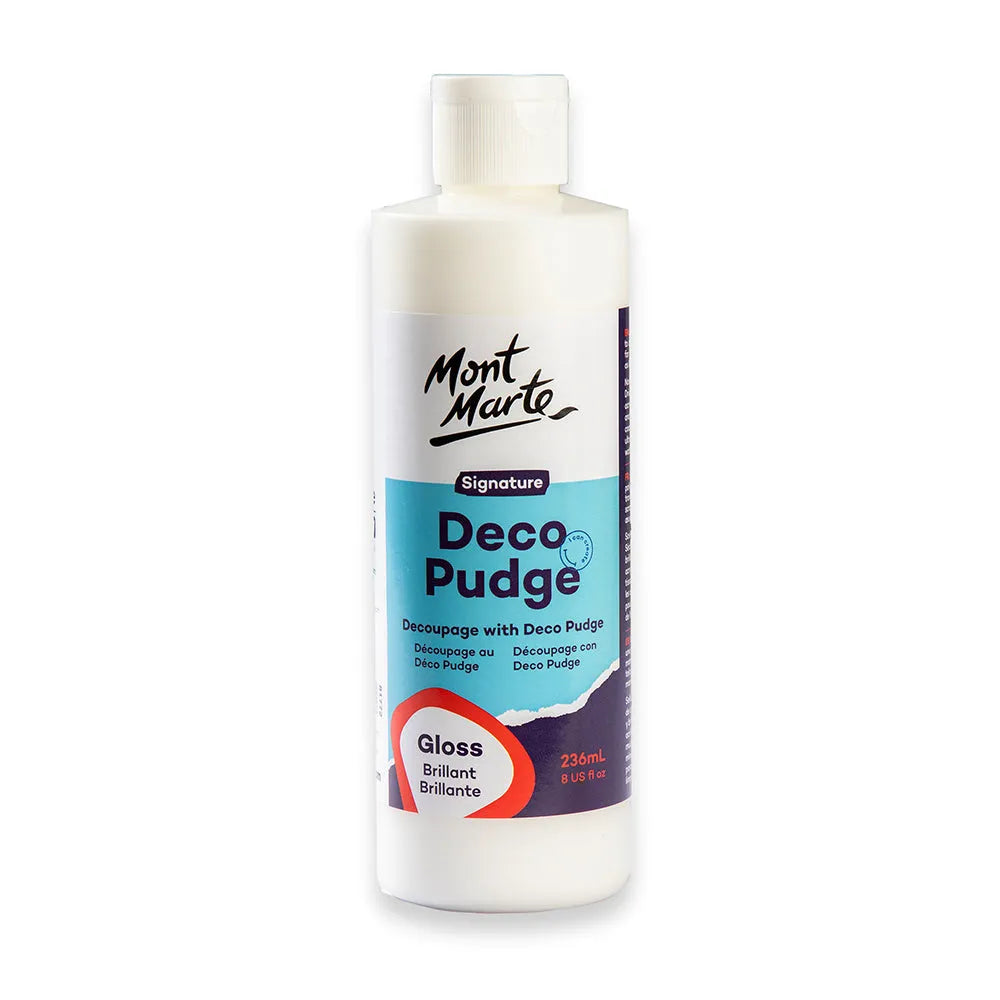 hop Mont Marte Deco Pudge Craft Varnish 236ml in Gloss at Qasimstationers.pk. Ideal for all your artistic needs, enhance your projects effortlessly!