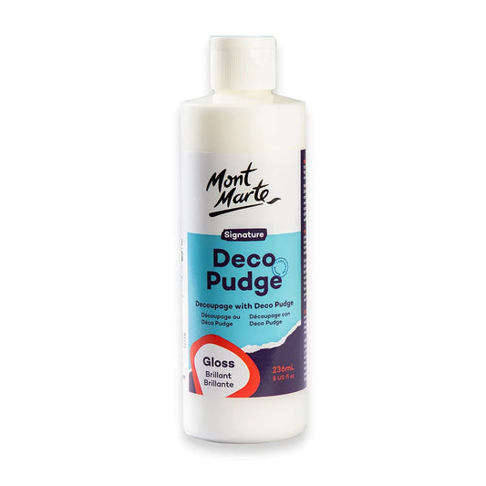 hop Mont Marte Deco Pudge Craft Varnish 236ml in Gloss at Qasimstationers.pk. Ideal for all your artistic needs, enhance your projects effortlessly!