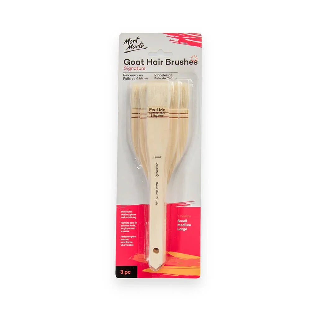 Buy Mont Marte Goat Hair Brushes Signature Paint Brush 3pc at Best Art Supplies & Stationery Store. Check Price and Buy Online. ✓ Free Shipping ✓ Cash on Delivery