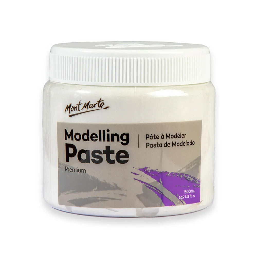 2. Elevate your art with Mont Marte Modelling Paste Premium 500ml. Ideal for creating unique textures, this paste enhances your creative projects effortlessly.