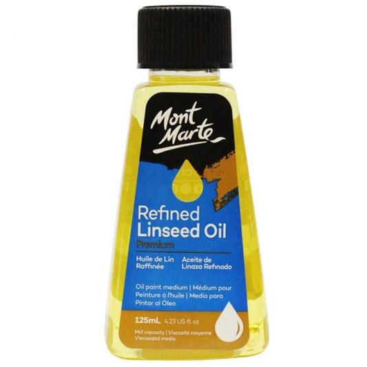 Mont Marte Refined Linseed Oil 125ml Price in Pakistan Enhance the flow and slow down the drying process of oil paints with our Premium Refined Linseed Oil