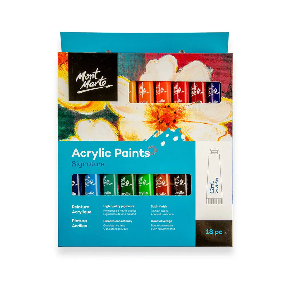 Buy Mont Marte Signature Acrylic Paint Set, 18 Colors x 12 ml at Best Price in Pakistan. Best Art Supplies & Stationery Store. ✓ Free Delivery ✓ Cash on Delivery