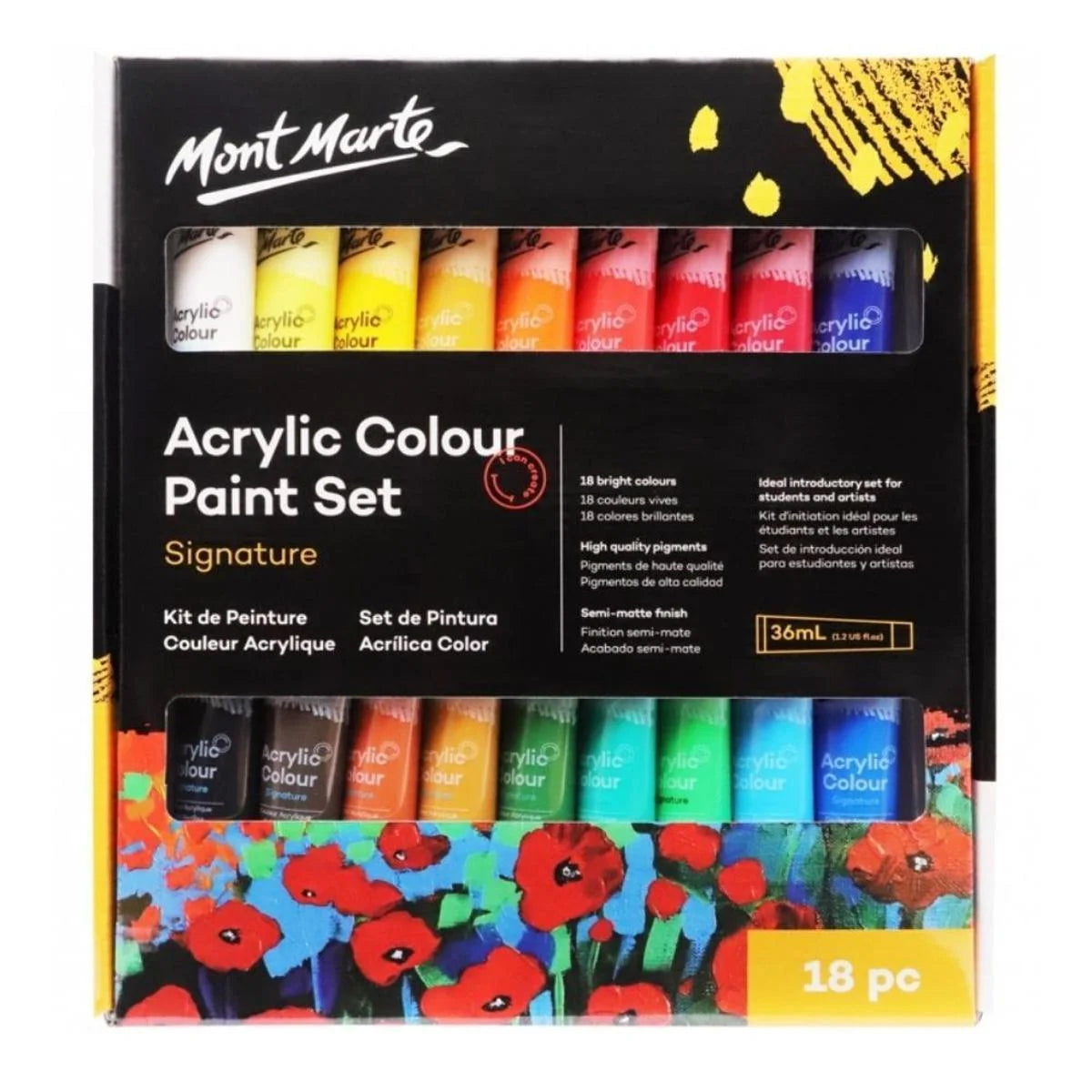 Buy Mont Marte Signature Acrylic Paint Set, 18 Colors x 36 ml at Best Price in Pakistan. Best Art Supplies & Stationery Store. ✓ Free Delivery ✓ Cash on Delivery