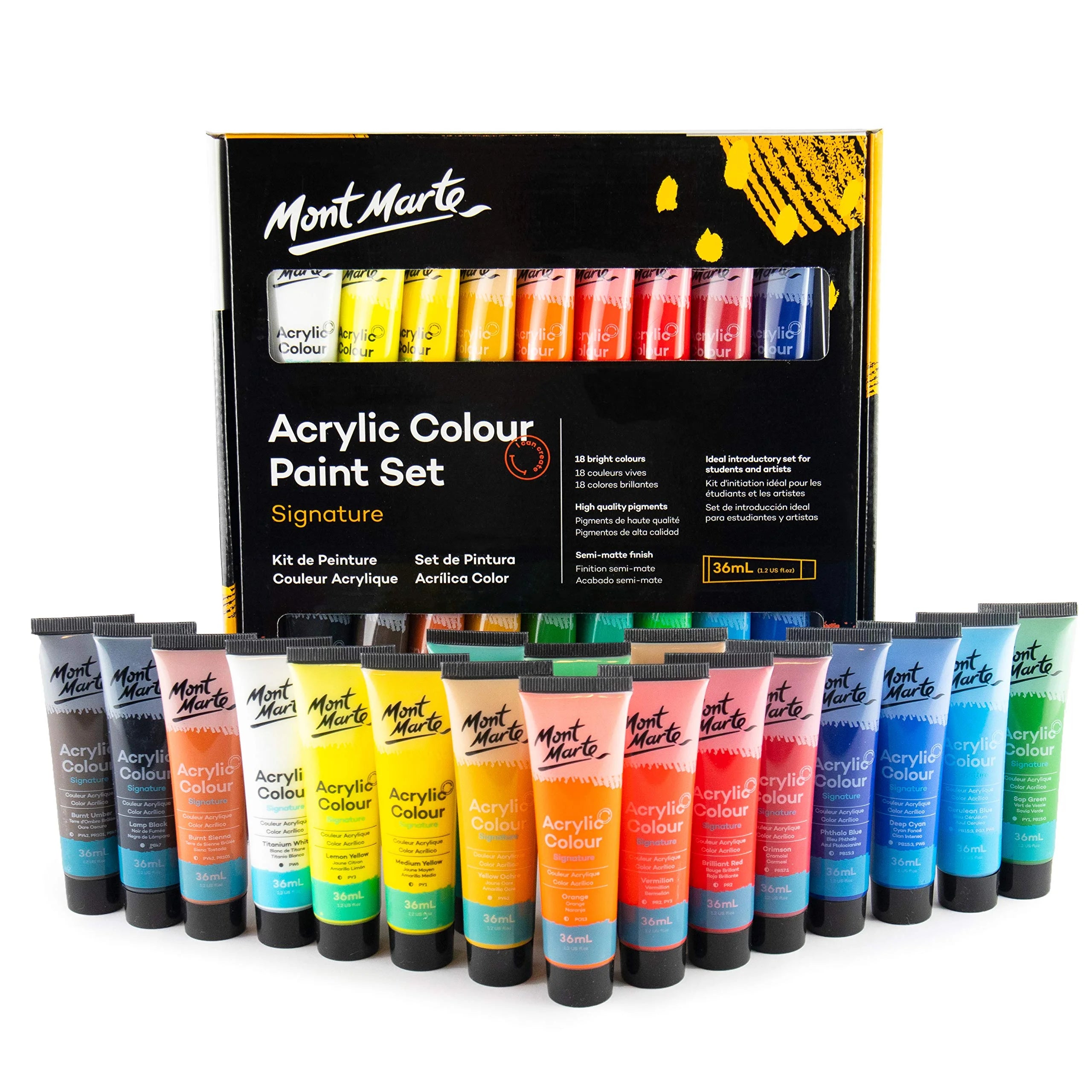 Buy Mont Marte Signature Acrylic Paint Set, 36 Colors x 36 ml at Best Price in Pakistan. Best Art Supplies & Stationery Store. ✓ Free Delivery ✓ Cash on Delivery