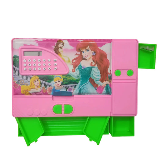 Multifunctional Jumbo Dual Side Magnetic Multipurpose Pencil Box with Calculator for Kids (Princess) at Best Price in Pakistan. Best Art Supplies, Office & Stationery Store. ✓ Free Delivery ✓ Cash on Delivery ✓ Deals