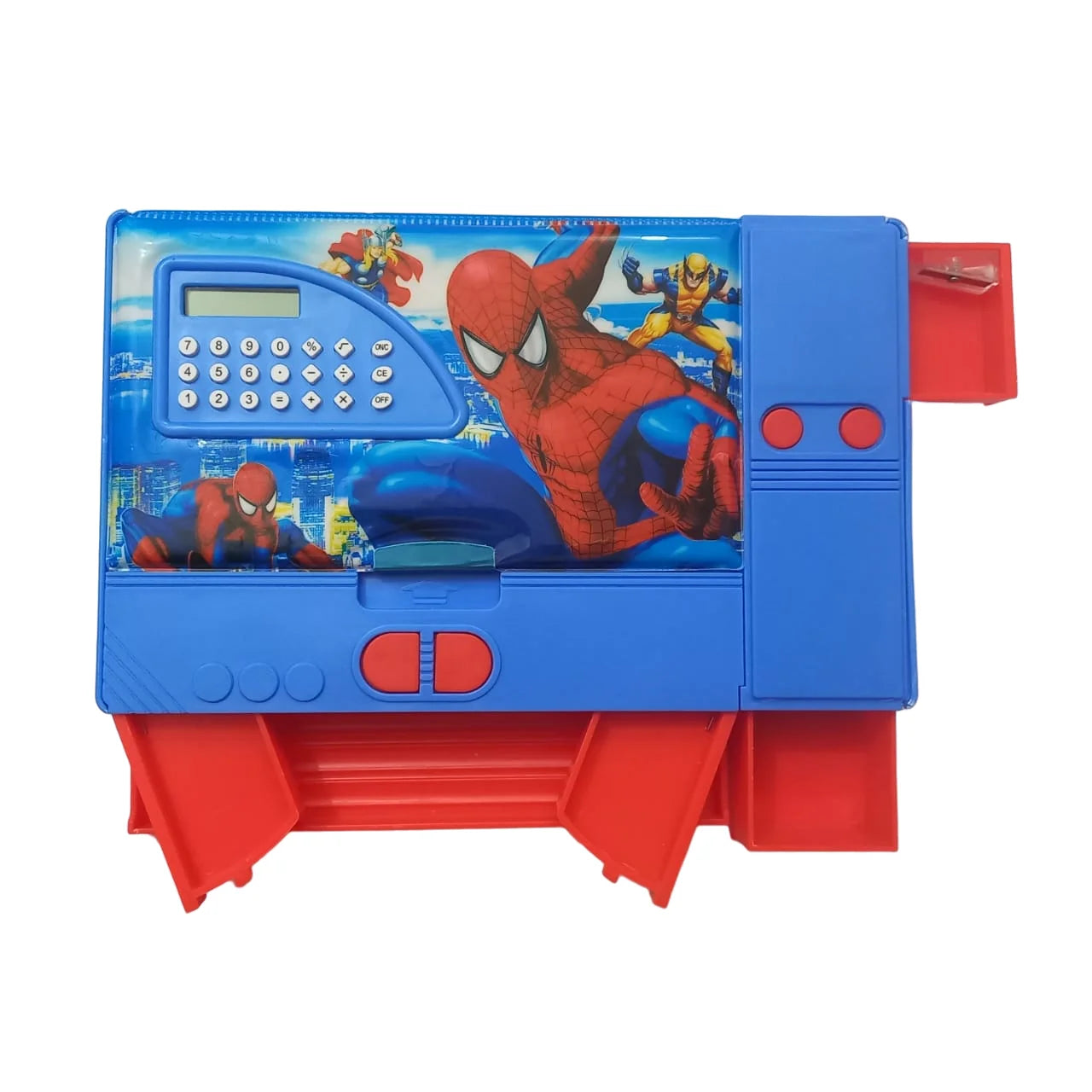 Multifunctional Jumbo Dual Side Magnetic Multipurpose Pencil Box with Calculator for Kids (Spider Man) at Best Price in Pakistan. Best Art Supplies, Office & Stationery Store. ✓ Free Delivery ✓ Cash on Delivery ✓ Deals