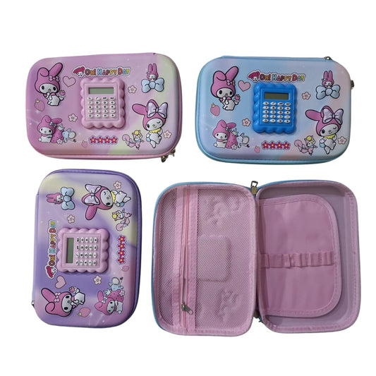 Shop the My Melody 3D Pencil Case with Calculator online at Qasimstationers.pk. This stylish kids' pouch combines fun and functionality at an unbeatable price!