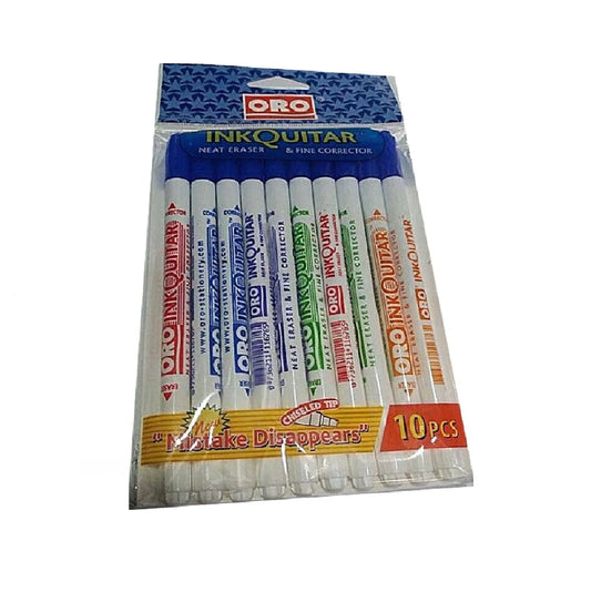 ORO Ink Corrector Ink Remover - Pack of 10 at Best Prices at Best Price in Pakistan. Best Art Supplies, Office & Stationery Store. ✓ Free Delivery ✓ Cash on Delivery ✓ Deals