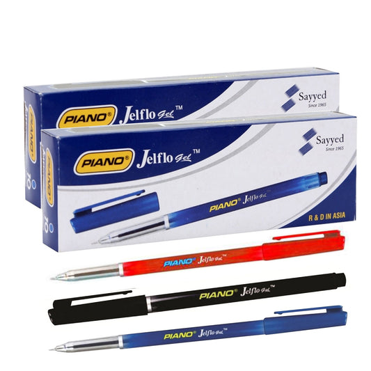 PIANO Jelflo Ball Point Pens provide a smooth writing experience with a comfortable grip and attractive design. Enjoy minimal smudging in this convenient pack of 10.