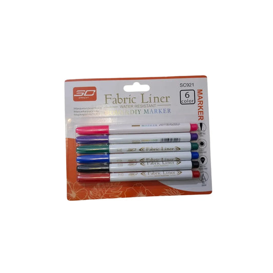 Cloth Art Marker Soft Pen Fabric Liner Water Resistant