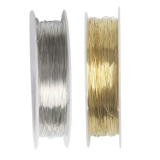 Pack Of 2 Golden and Silver Bendable Metal Craft Wire for Making Jewelry DIY Crafts (0.4mm Thickness) at Best Price in Pakistan. Best Art Supplies, Office & Stationery Store. ✓ Free Delivery ✓ Cash on Delivery ✓ Deals