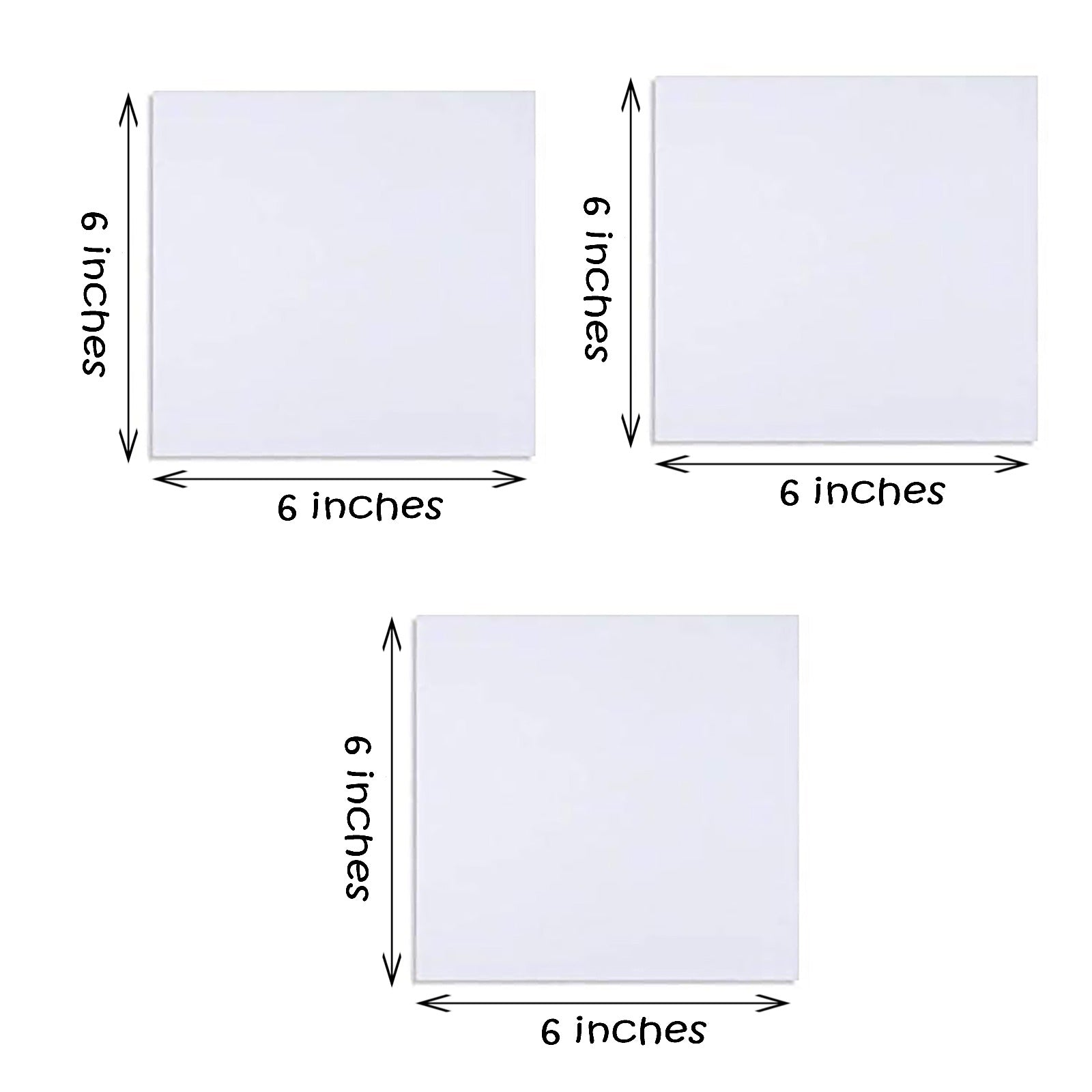 3 Piece of 6x6 Inches White Canvas Board at Best Price in Pakistan. Best Art Supplies, Office & Stationery Store. ✓Free Delivery ✓Cash on Delivery ✓Deals