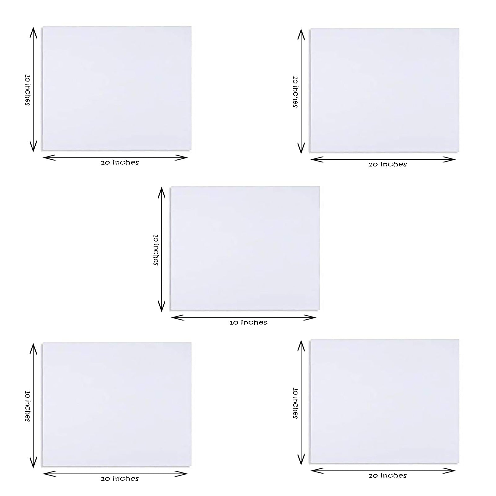 5 Piece of 10x10 Inches White Canvas Board at Best Price in Pakistan. Best Art Supplies, Office & Stationery Store. ✓Free Delivery ✓Cash on Delivery ✓Deals