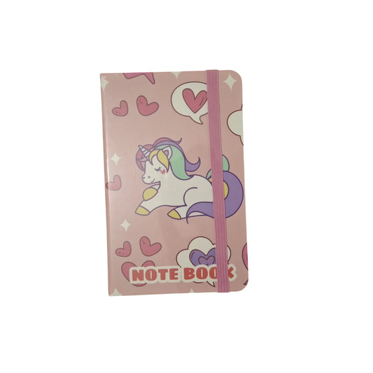 A6 Cute Unicorn-Themed Notebook Diary Set | Magical Design with Elastic Band | Perfect for Kids & Gifts