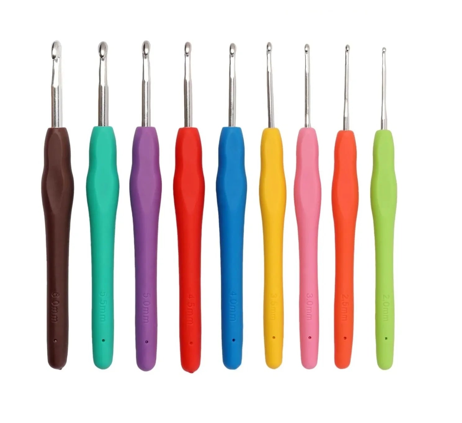 Shop high-quality rubber grip crochet hooks from 2mm to 6mm at Qasimstationers.pk. Enjoy unbeatable prices and enhance your crafting experience!