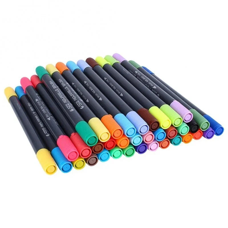 STA Watercolor Brush Pens Art Markers Unique Watercolors Fine Liner Brush Dual Tip for Adults kids Coloring Book Buy Dual Art Markers, Marker Pen, Watercolor Brush Pens Product on qasimstationers.pk