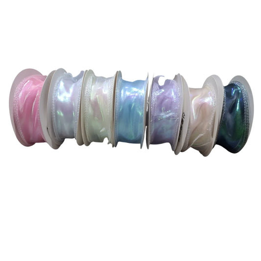 Shop exquisite 1.5-inch shimmery organza ribbon rolls for all your decoration and gift wrapping needs. Explore 10-yard options at qasimstationers.pk now