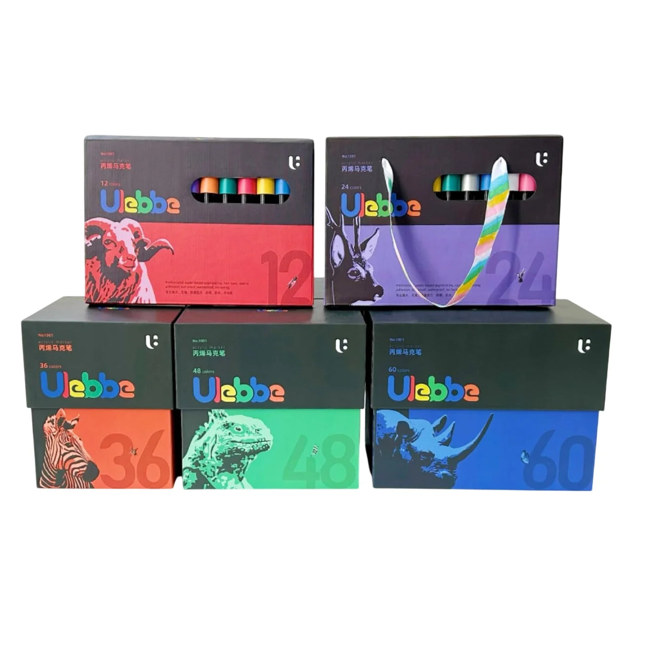 Ulebbe Permanent Acrylic Paint Markers Set offers vibrant colors for canvas, glass, rock, ceramic, and wood. Perfect for all your DIY art projects!