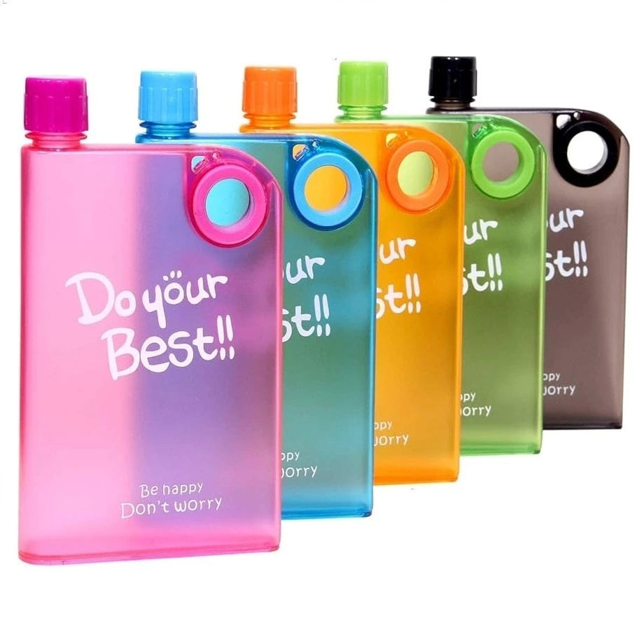 Stay stylish and hydrated with our Ultra Slim Flat Notebook Water Bottle. BPA-free and leak-proof, it’s the ideal companion for your daily adventures.