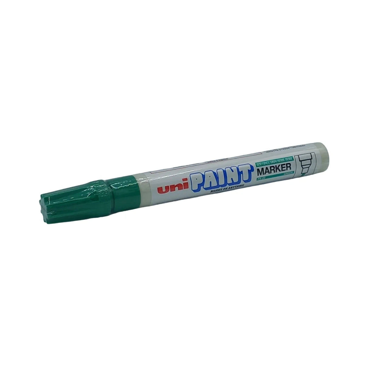 Buy UNI Paint Marker Green online at best price in Pakistan from Qasimstationers.pk Available in All Colors and shades See Options pay cash on delivery right at your doorstep. Uni Paint Marker writes on virtually any surface glass, metal, wood, rubber, stone, plastic, paper, vinyl, leather, canvas Quick drying ink marks opaque