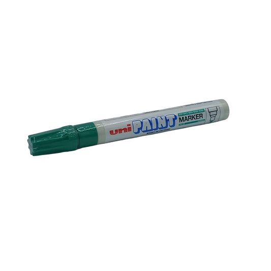 Buy UNI Paint Marker Green online at best price in Pakistan from Qasimstationers.pk Available in All Colors and shades See Options pay cash on delivery right at your doorstep. Uni Paint Marker writes on virtually any surface glass, metal, wood, rubber, stone, plastic, paper, vinyl, leather, canvas Quick drying ink marks opaque