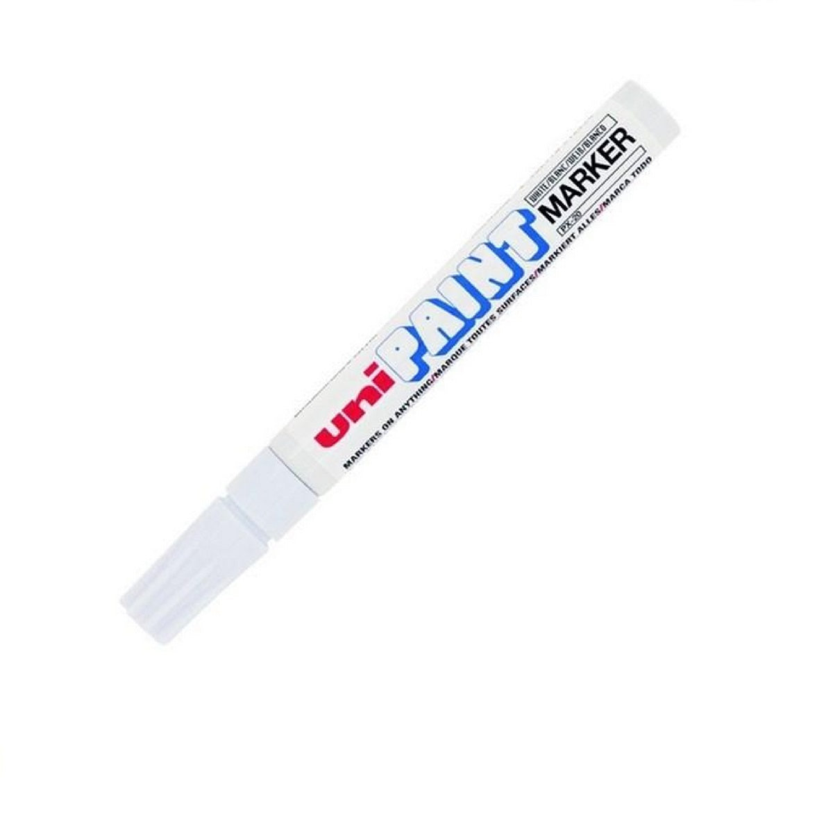 Buy UNI Paint Marker white online at best price in Pakistan from Qasimstationers.pk Available in All Colors and shades See Options pay cash on delivery right at your doorstep. Uni Paint Marker writes on virtually any surface glass, metal, wood, rubber, stone, plastic, paper, vinyl, leather, canvas Quick drying ink marks opaque