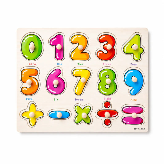 Shop the best Wooden Shapes and Numbers Puzzle Hand Grab Boards for children at Qasimstationers.pk. Quality Montessori toys at competitive prices!