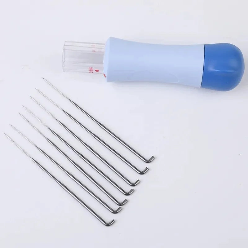 Wool Felting Tool Kit with 7 durable needles for DIY wool crafts, needle felting, and creating detailed handmade felt art projects.